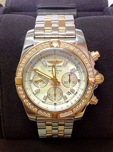 breitling chronomat ladies watch|Breitling Chronomat 44 diamond bezel.